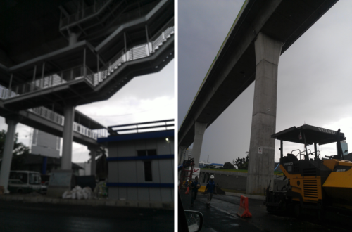 117 steps lead up to the CSW bus stop platform situated 24 meters above ground level (2017). Photographs: Pauline K.M. van Roosmalen (2017)